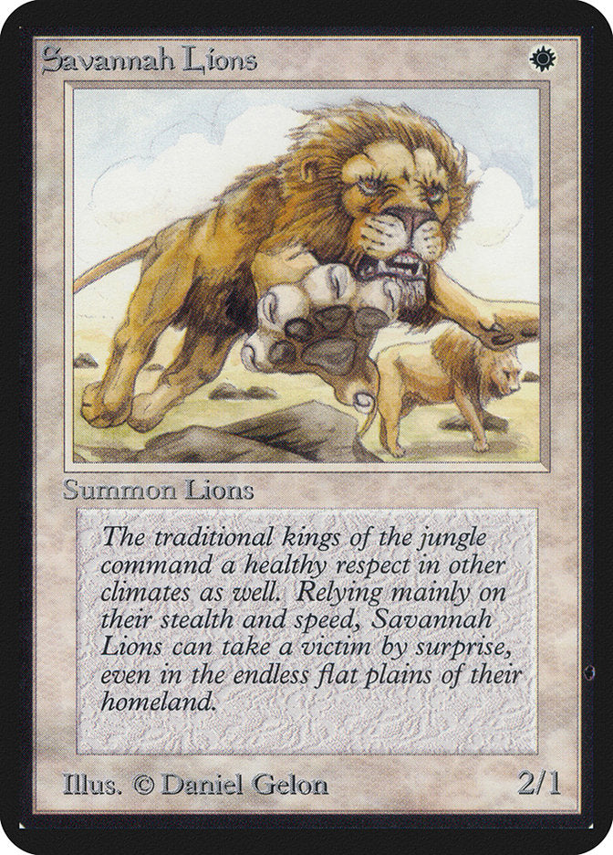 Savannah Lions [Alpha Edition] 