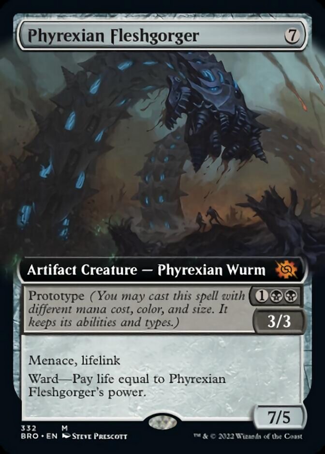 Phyrexian Fleshgorger (Extended Art) [The Brothers' War] 