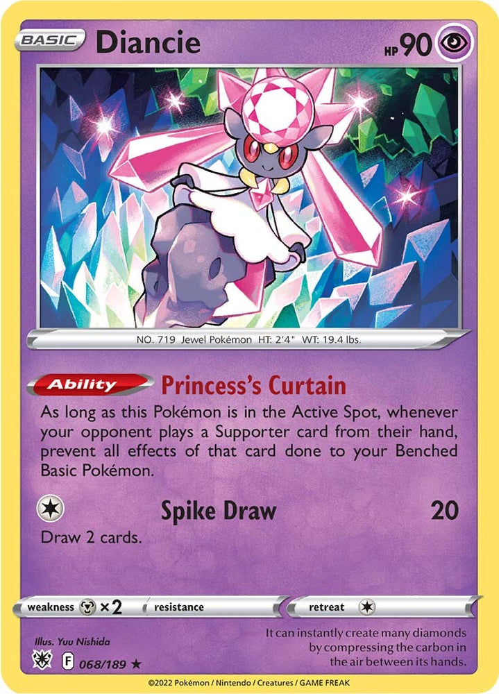 Diancie (068/189) [Sword &amp; Shield: Astral Radiance] 