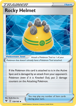 Rocky Helmet (159/185) [Sword &amp; Shield: Vivid Voltage] 