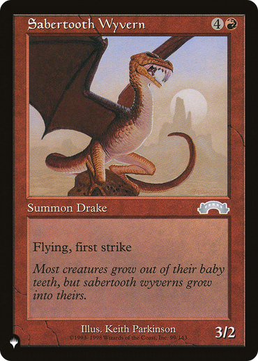 Sabertooth Wyvern [The List]