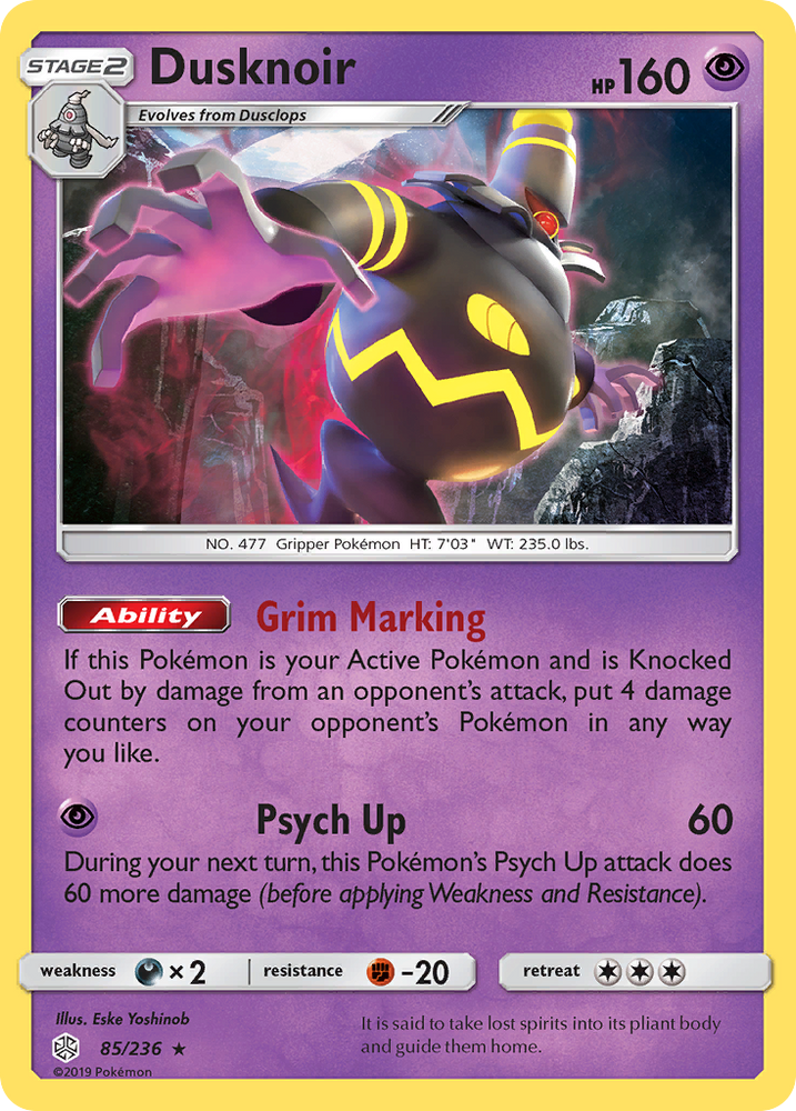 Dusknoir (85/236) [Sun &amp; Moon: Cosmic Eclipse] 