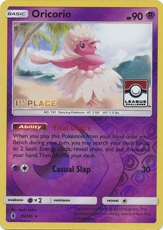 Oricorio (55/145) (League Promo 1st Place) [Sun & Moon: Guardians Rising] 