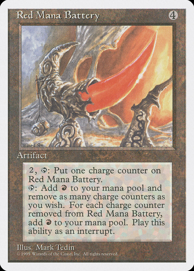 Red Mana Battery [Fourth Edition] 