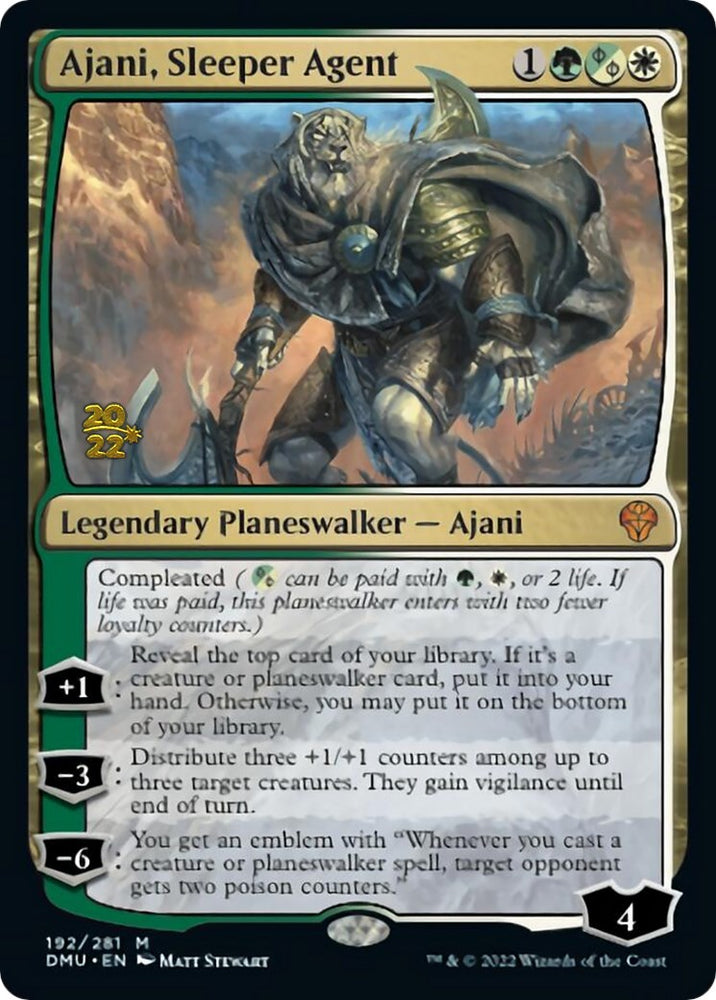 Ajani, Sleeper Agent [Dominaria United Prerelease Promos] 