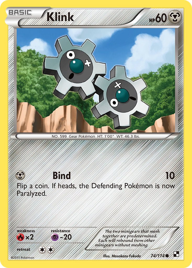 Klink (74/114) (Cracked Ice Holo) (Blister Exclusive) [Black & White: Base Set] 