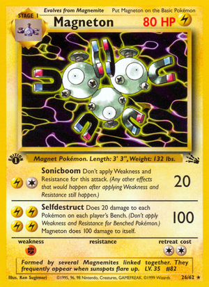 Magneton (26/62) [Fossil 1st Edition] 