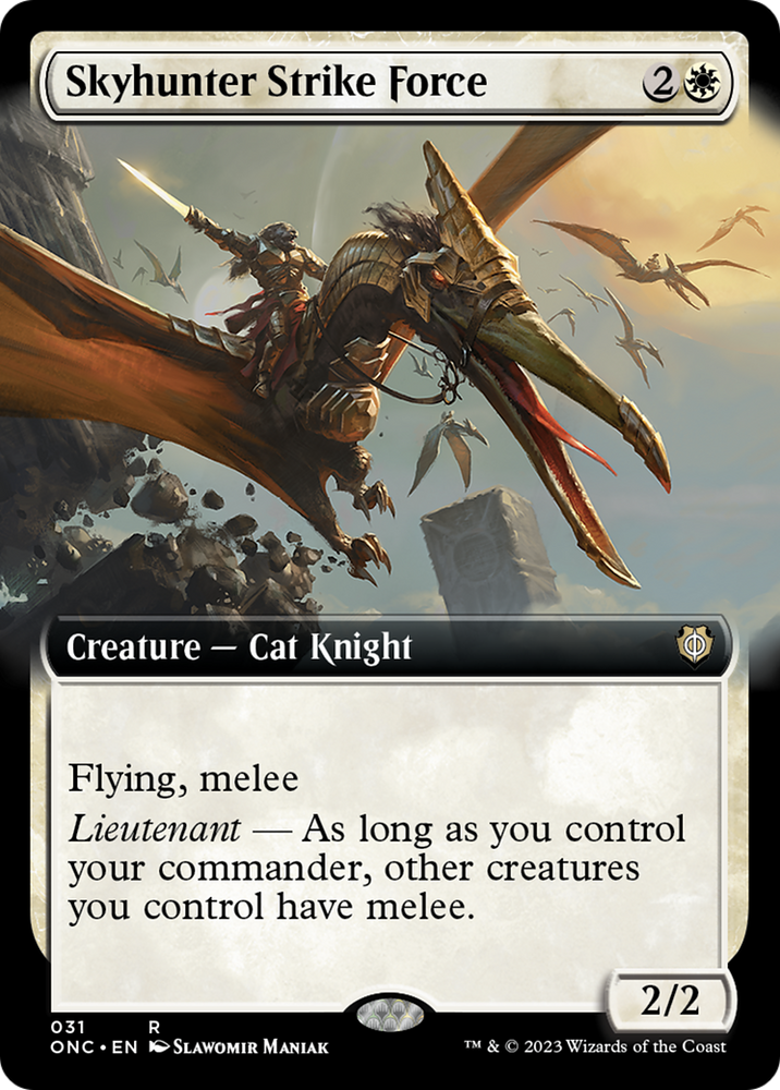 Skyhunter Strike Force (Extended Art) [Phyrexia: All Will Be One Commander] 