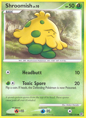 Shroomish (108/132) [Diamond &amp; Pearl: Secret Wonders] 