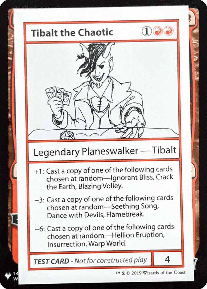 Tibalt the Chaotic [Mystery Booster Playtest Cards] 