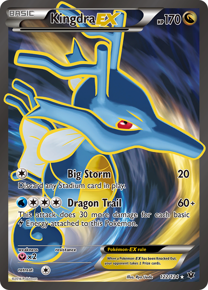 Kingdra EX (122/124) [XY: Fates Collide] 