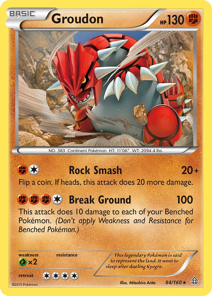 Groudon (84/160) (Theme Deck Exclusive) [XY: Primal Clash] 