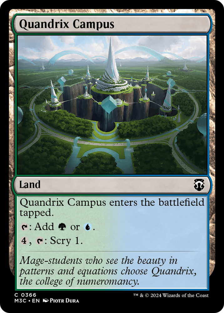 Quandrix Campus (Ripple Foil) [Modern Horizons 3 Commander] 