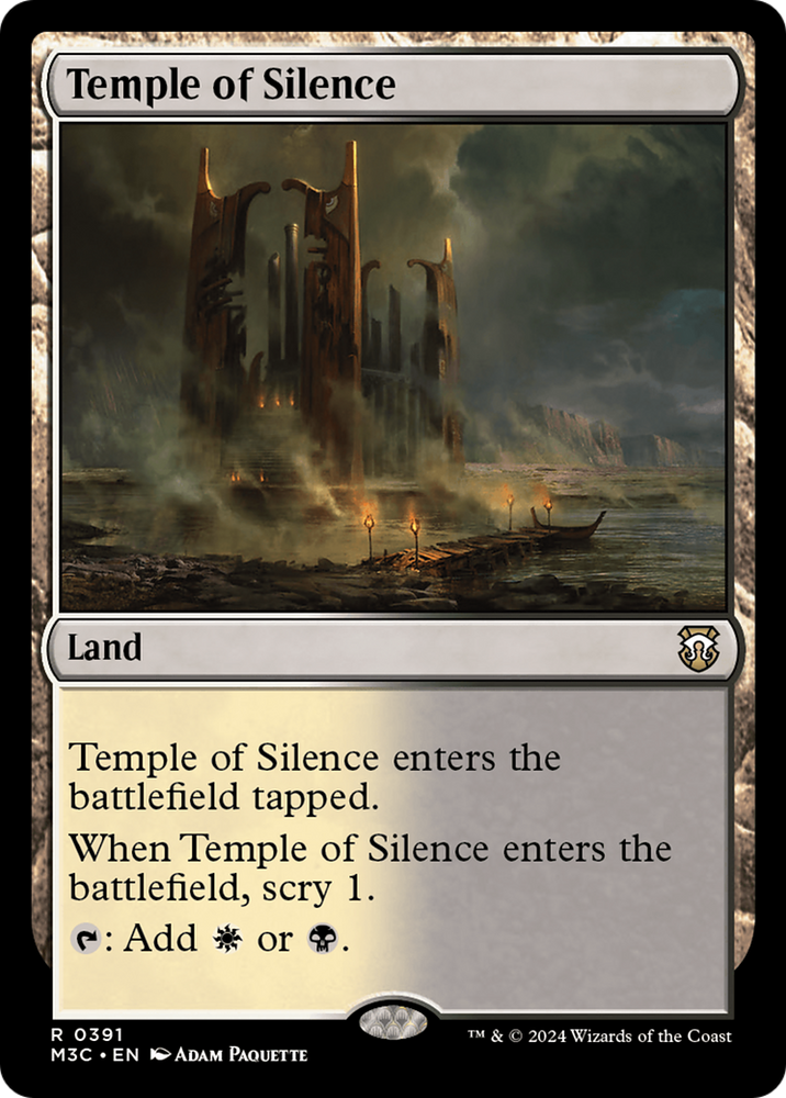 Temple of Silence (Ripple Foil) [Modern Horizons 3 Commander] 