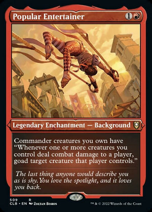 Popular Entertainer (Foil Etched) [Commander Legends: Battle for Baldur's Gate] 