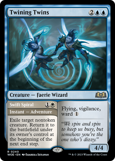 Twining Twins // Swift Spiral [Wilds of Eldraine] 