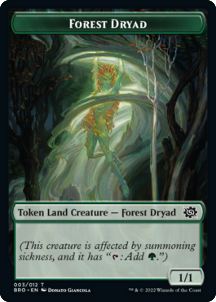 Forest Dryad Token [The Brothers' War Tokens] 