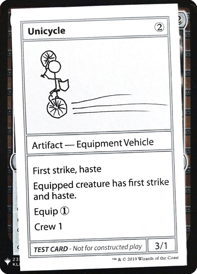 Unicycle [Mystery Booster Playtest Cards] 