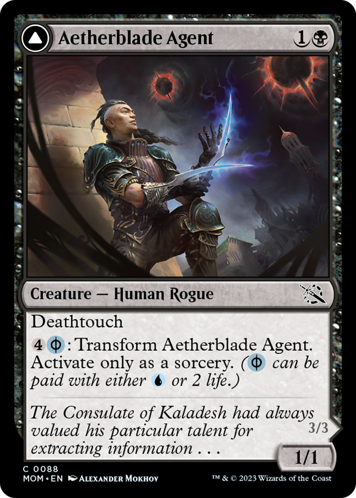 Aetherblade Agent // Gitaxian Mindstinger [March of the Machine] 