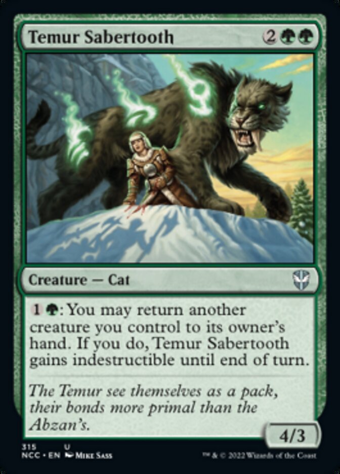 Temur Sabertooth [Streets of New Capenna Commander] 