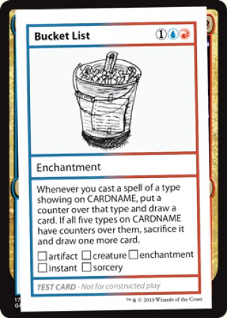 Bucket List (2021 Edition) [Mystery Booster Playtest Cards] 