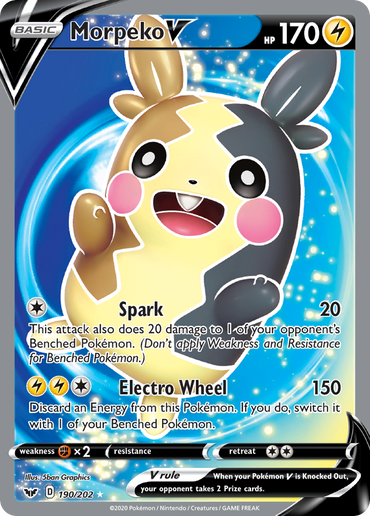 Morpeko V (190/202) [Sword & Shield: Base Set]