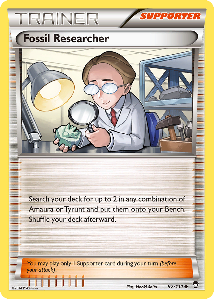 Fossil Researcher (92/111) [XY: Furious Fists] 