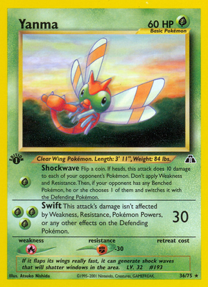 Yanma (36/75) [Neo Discovery 1st Edition] 