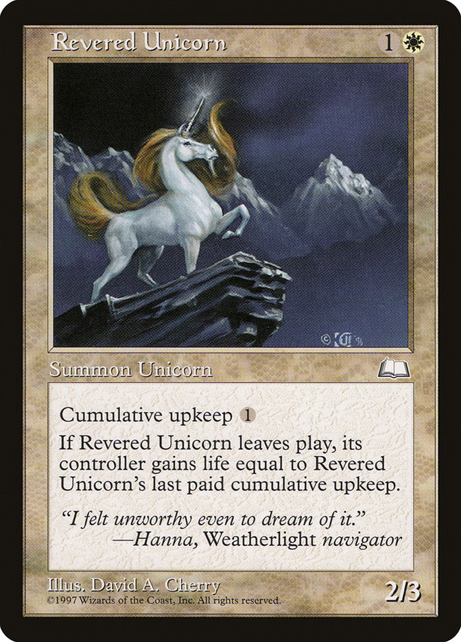 Revered Unicorn [Weatherlight] 