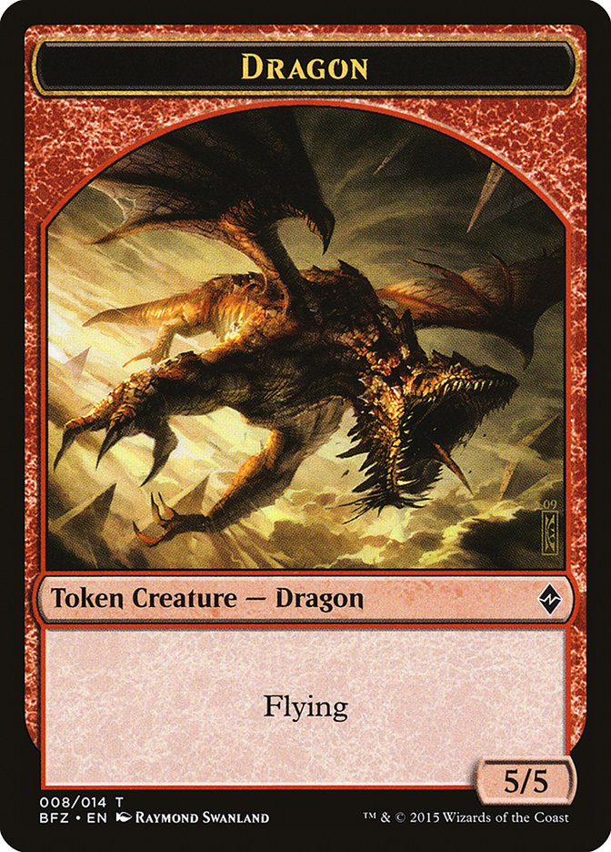 Dragon Token [Battle for Zendikar Tokens] 