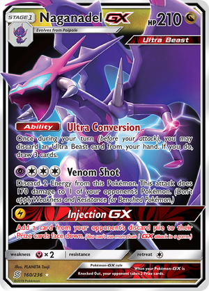 Naganadel GX (160/236) [Sun &amp; Moon: Unified Minds] 