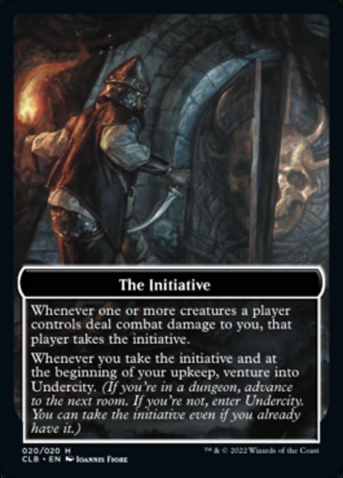 The Initiative // ​​Undercity Double-Sided Token [Commander Legends: Battle for Baldur's Gate Tokens] 