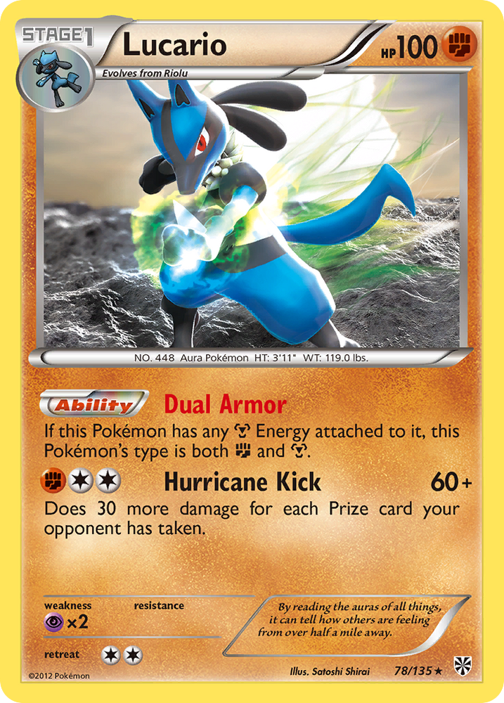 Lucario (78/135) [Black &amp; White: Plasma Storm] 