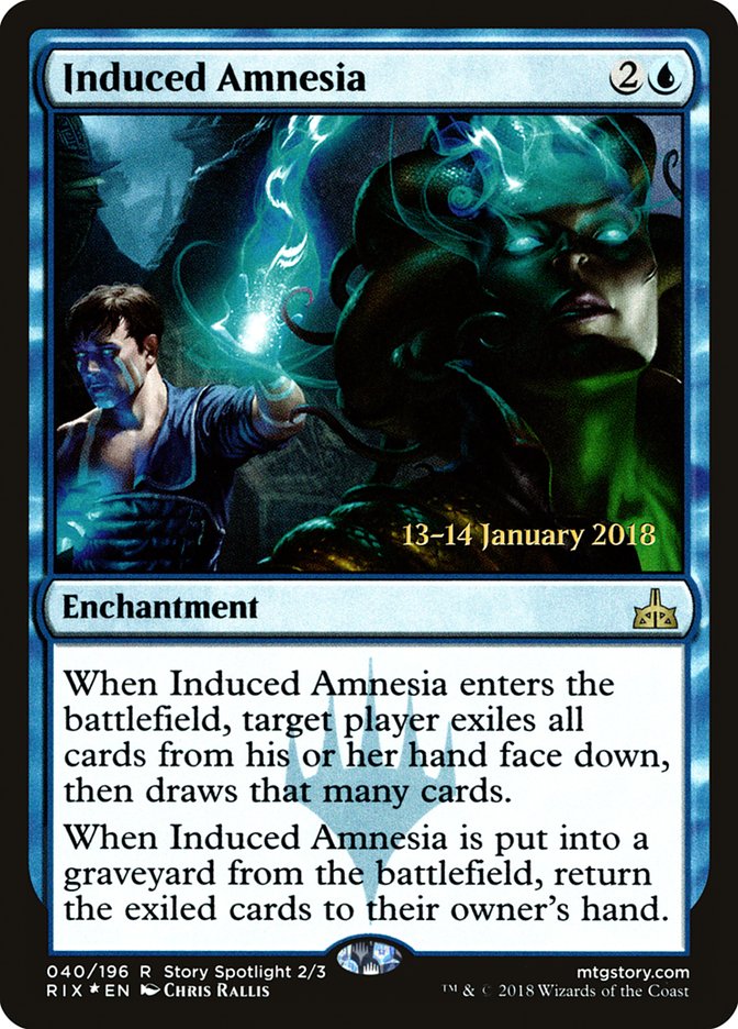 Induced Amnesia [Rivals of Ixalan Prerelease Promos] 
