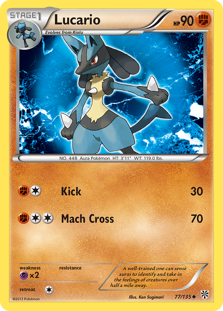 Lucario (77/135) [Black &amp; White: Plasma Storm] 