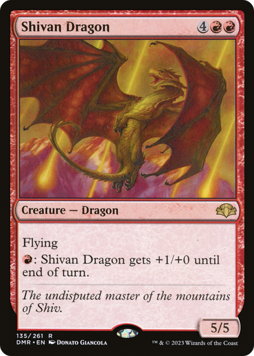 Shivan Dragon [Dominaria Remastered] 