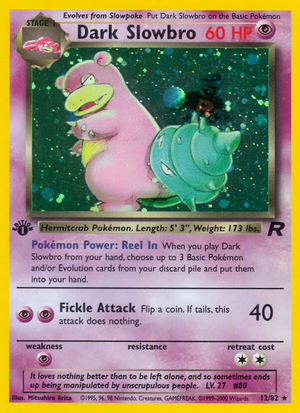 Dark Slowbro (12/82) [Team Rocket 1st Edition] 