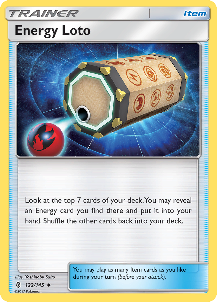 Energy Loto (122/145) [Sun & Moon: Guardians Rising] 