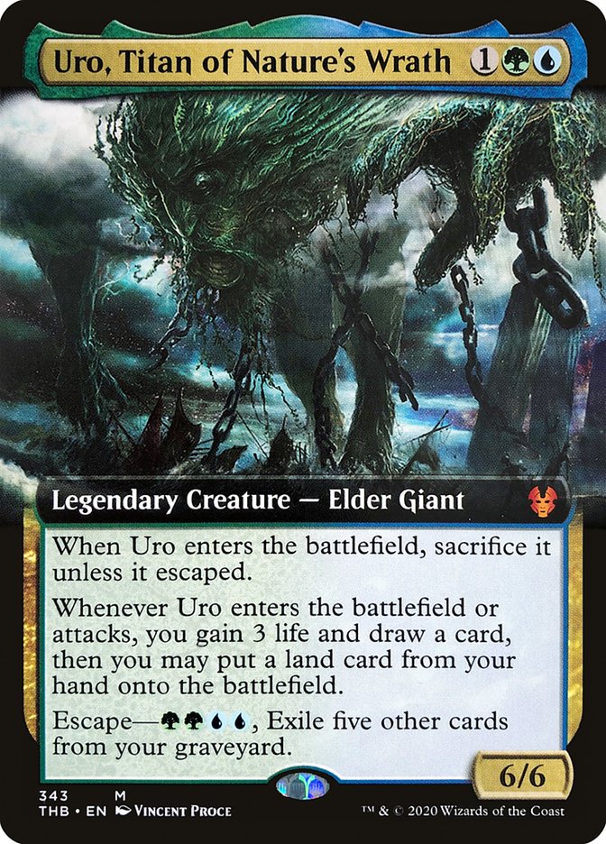 Uro, Titan of Nature's Wrath (Extended Art) [Theros Beyond Death] 