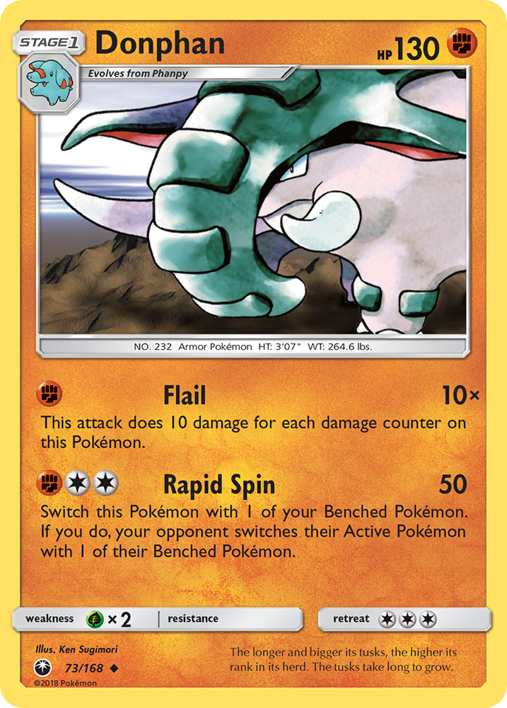 Donphan (73/168) [Sun &amp; Moon: Celestial Storm] 