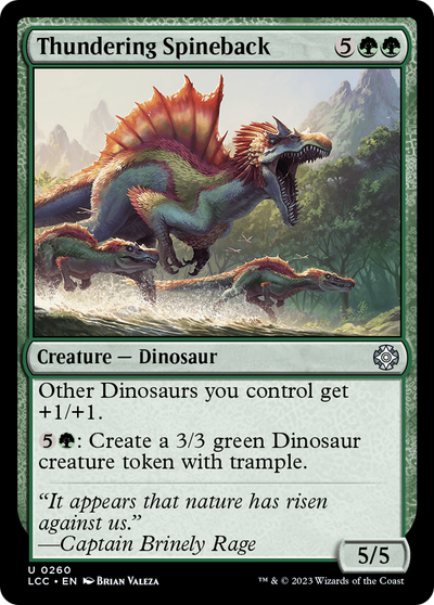 Thundering Spineback [The Lost Caverns of Ixalan Commander] 