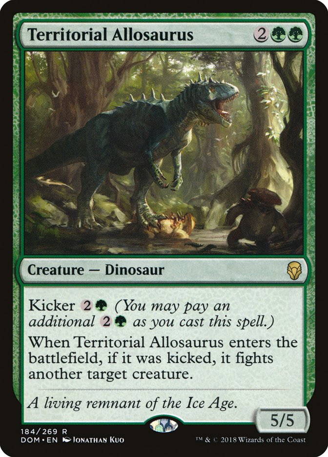 Territorial Allosaurus [Dominaria] 