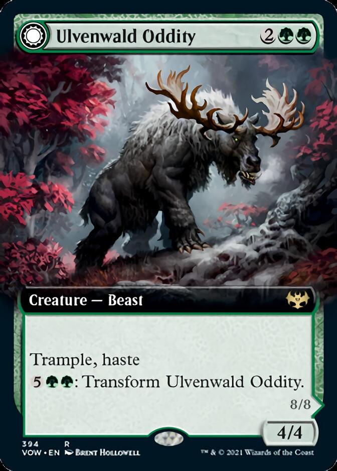 Ulvenwald Oddity // Ulvenwald Behemoth (Extended Art) [Innistrad: Crimson Vow] 