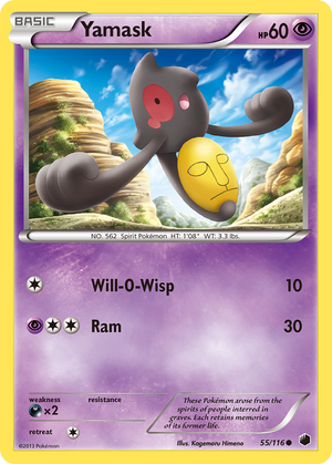 Yamask (55/116) [Black &amp; White: Plasma Freeze] 