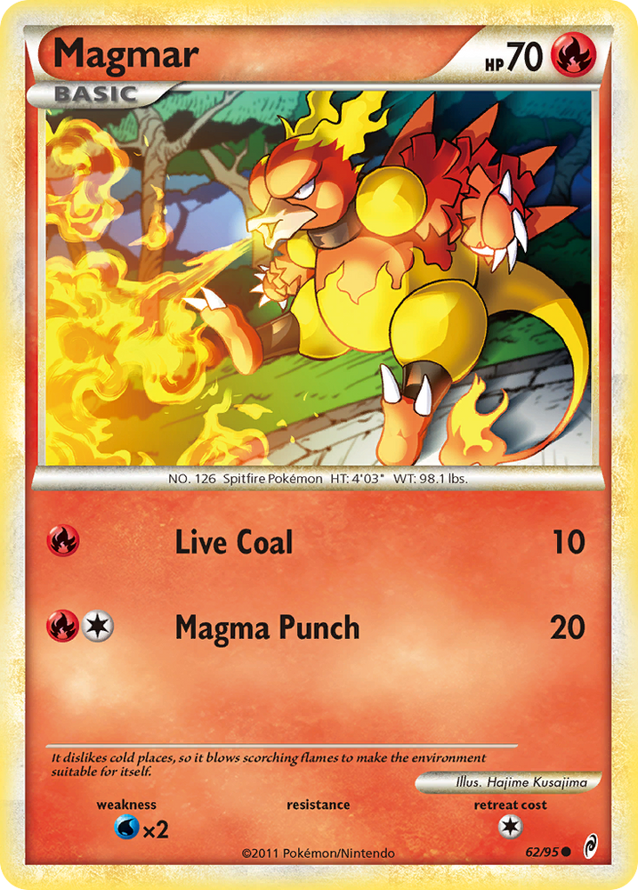 Magmar (62/95) [HeartGold &amp; SoulSilver: Call of Legends] 