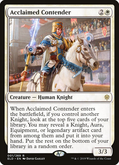 Acclaimed Contender (Promo Pack) [Throne of Eldraine Promos] 