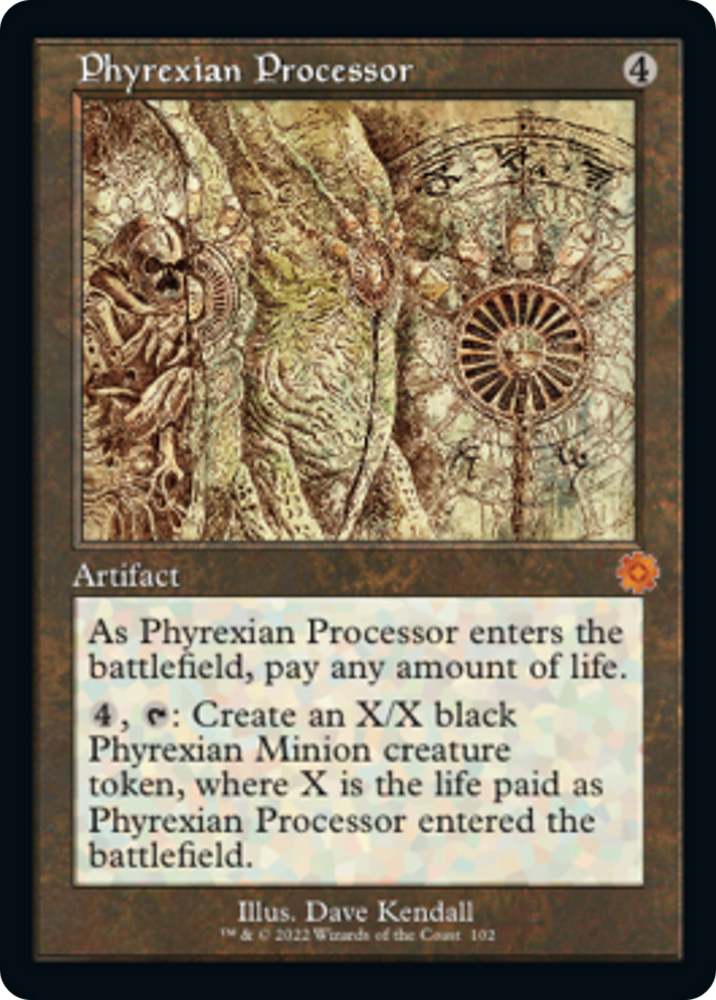 Phyrexian Processor (Retro Schematic) [The Brothers' War Retro Artifacts] 