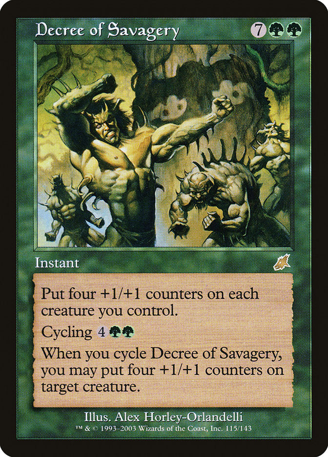 Decree of Savagery [Scourge] 