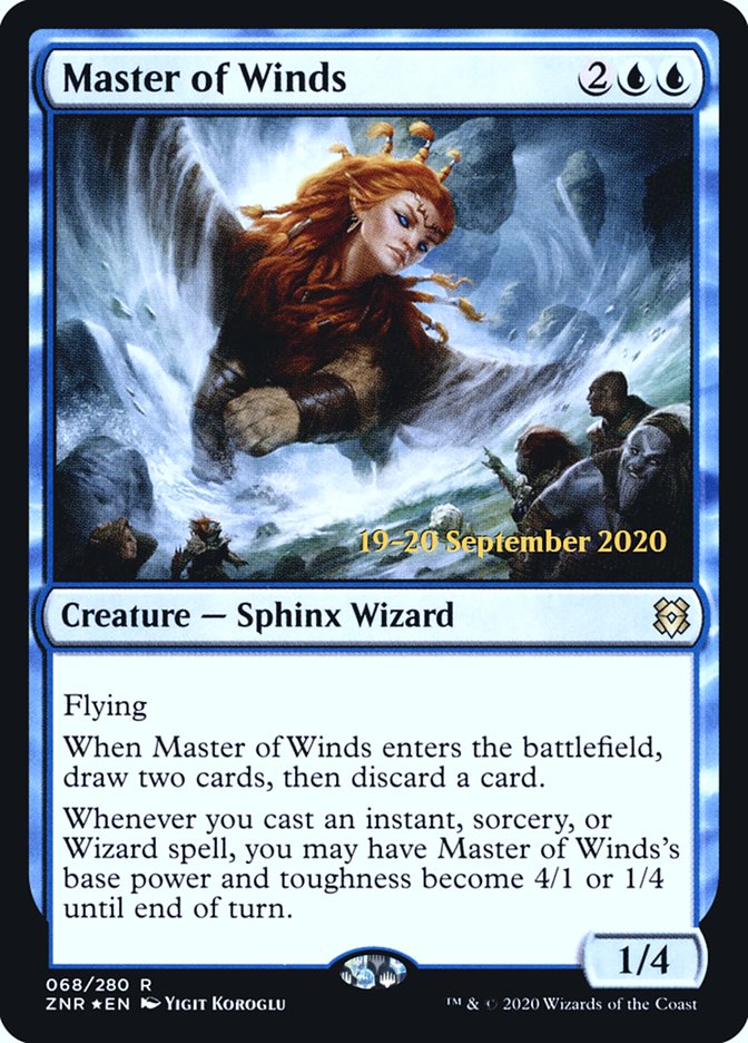 Master of Winds [Zendikar Rising Prerelease Promos] 