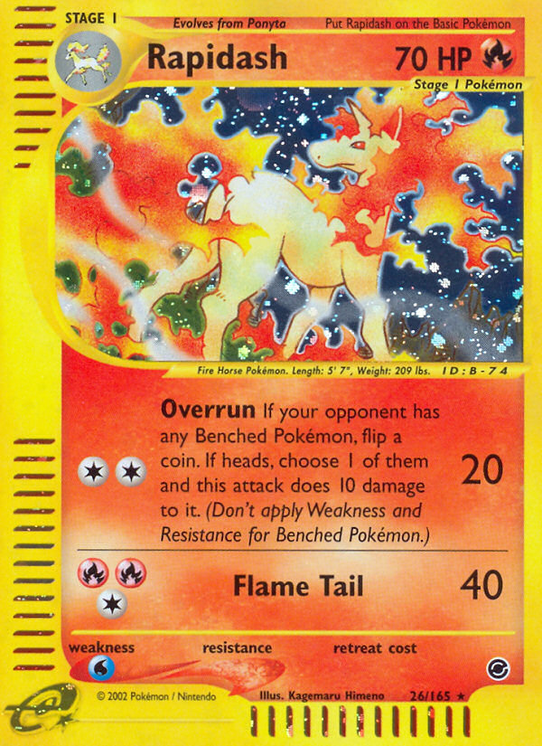 Rapidash (26/165) [Expedition: Base Set] 